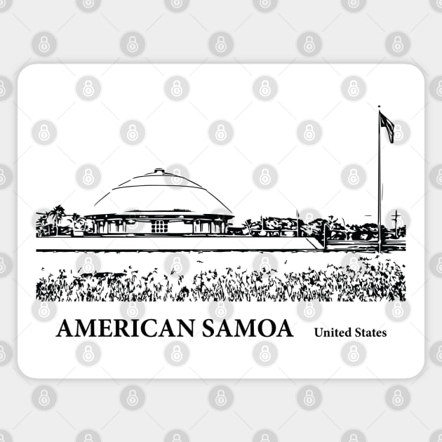 American Samoa Sticker by Lakeric